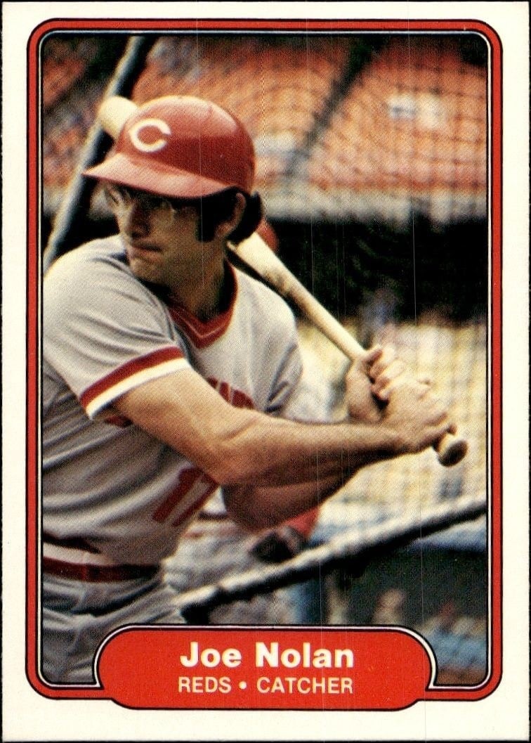 Joe Nolan 1982 Fleer #77 Baseball Trading Card - Front 1982 Fleer Joe Nolan #77 baseball trading card front
