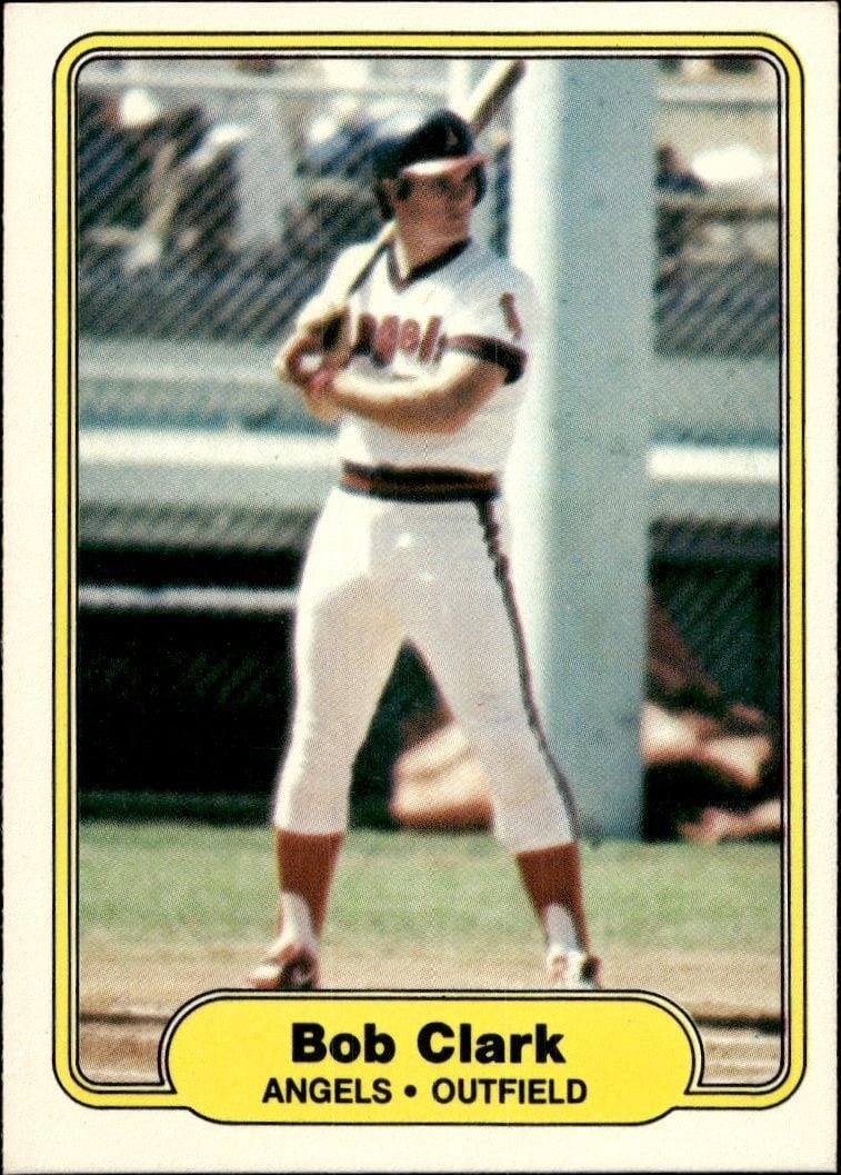 Bob Clark 1982 Fleer #456 Baseball Trading Card - Front 1982 Fleer Bob Clark #456 baseball trading card front