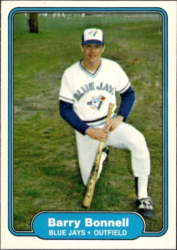 Barry Bonnell 1982 Fleer #611 Baseball Trading Card - Front 1982 Fleer Barry Bonnell #611 baseball trading card front