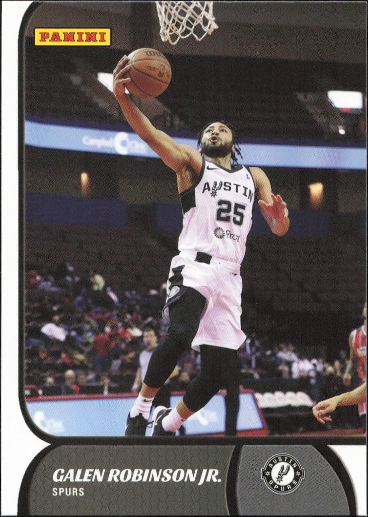Galen Robinson Jr. 2021-22 Panini NBA G League #10 Basketball Trading Card - Front 2021-22 Panini NBA G League Galen Robinson Jr. #10 basketball trading card front