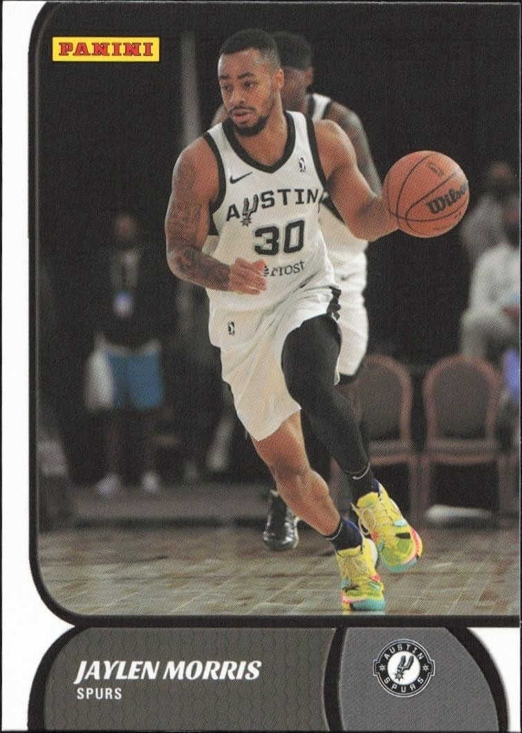 Jaylen Morris 2021-22 Panini NBA G League #11 Basketball Trading Card - Front 2021-22 Panini NBA G League Jaylen Morris #11 basketball trading card front