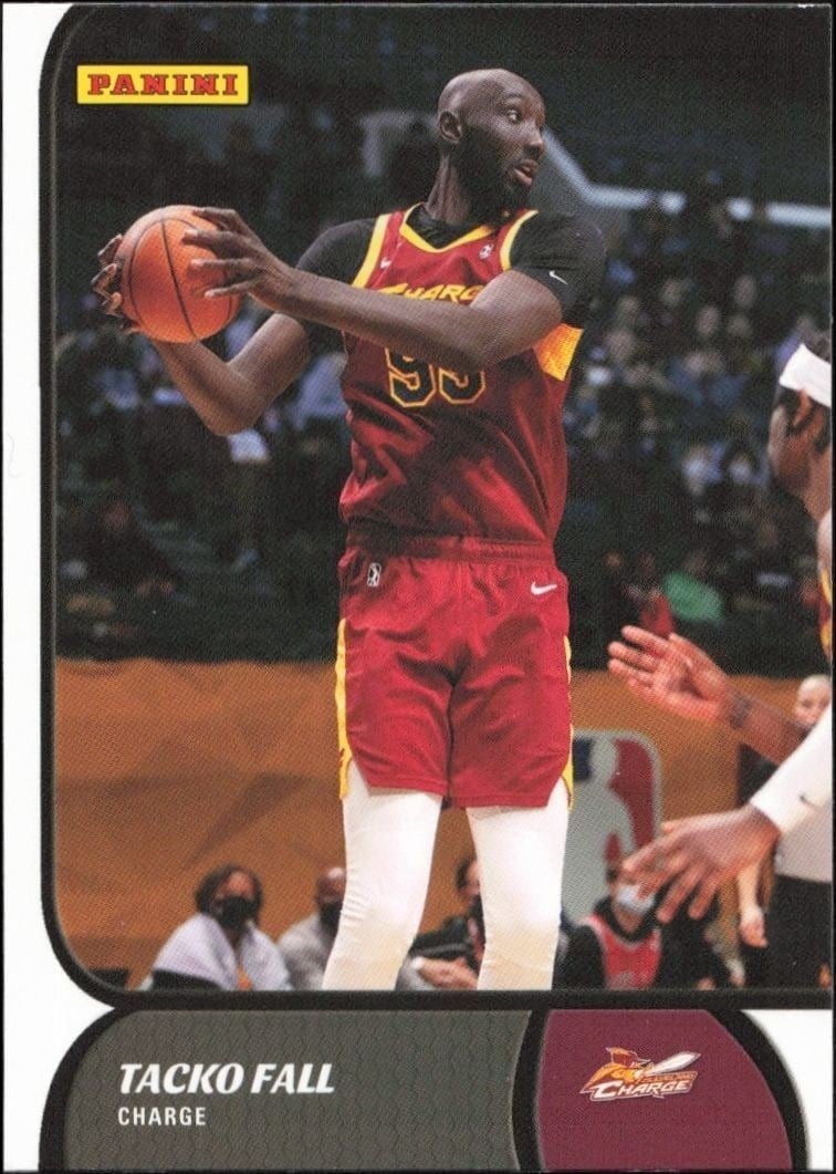 Tacko Fall 2021-22 Panini NBA G League #28 Basketball Trading Card - Front 2021-22 Panini NBA G League Tacko Fall #28 basketball trading card front