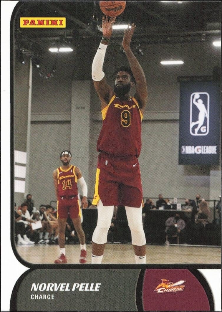 Norvel Pelle 2021-22 Panini NBA G League #30 Basketball Trading Card - Front 2021-22 Panini NBA G League Norvel Pelle #30 basketball trading card front