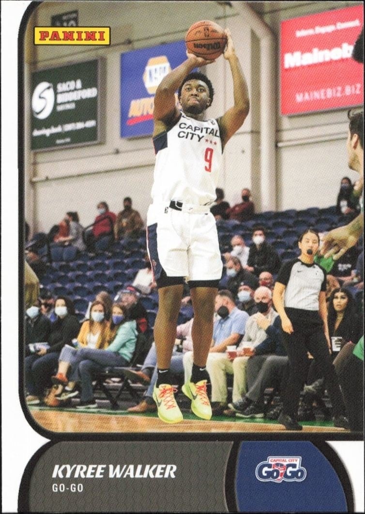 Kyree Walker 2021-22 Panini NBA G League #25 Basketball Trading Card - Front 2021-22 Panini NBA G League Kyree Walker #25 basketball trading card front