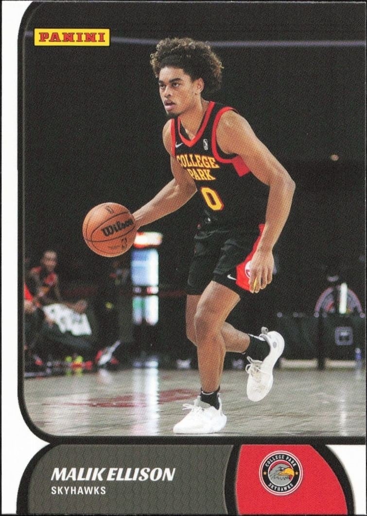 Malik Ellison 2021-22 Panini NBA G League #38 Basketball Trading Card - Front 2021-22 Panini NBA G League Malik Ellison #38 basketball trading card front