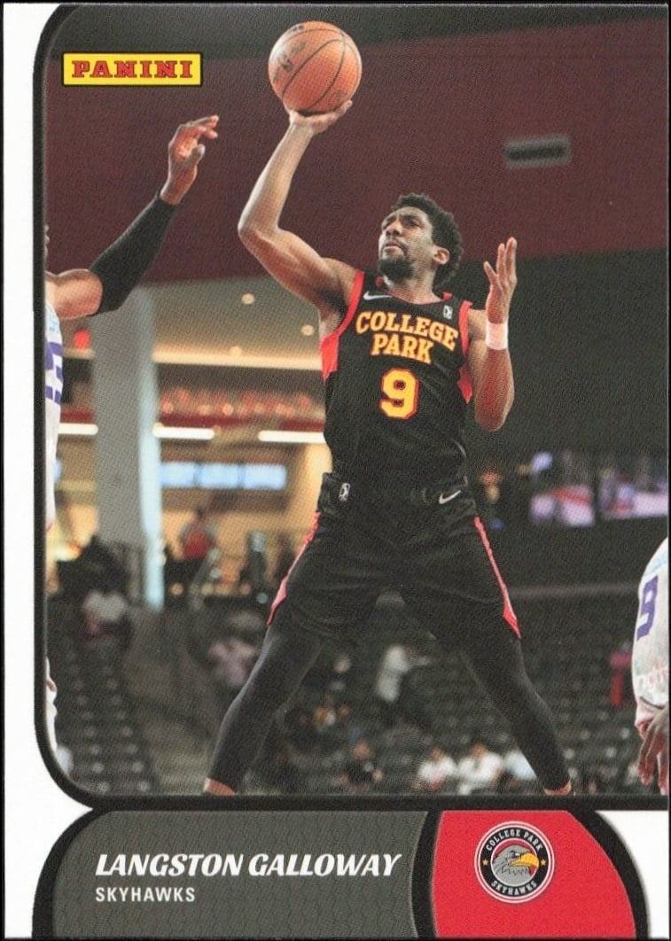 Langston Galloway 2021-22 Panini NBA G League #37 Basketball Trading Card - Front 2021-22 Panini NBA G League Langston Galloway #37 basketball trading card front