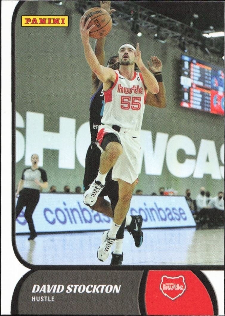 David Stockton 2021-22 Panini NBA G League #92 Basketball Trading Card - Front 2021-22 Panini NBA G League David Stockton #92 basketball trading card front