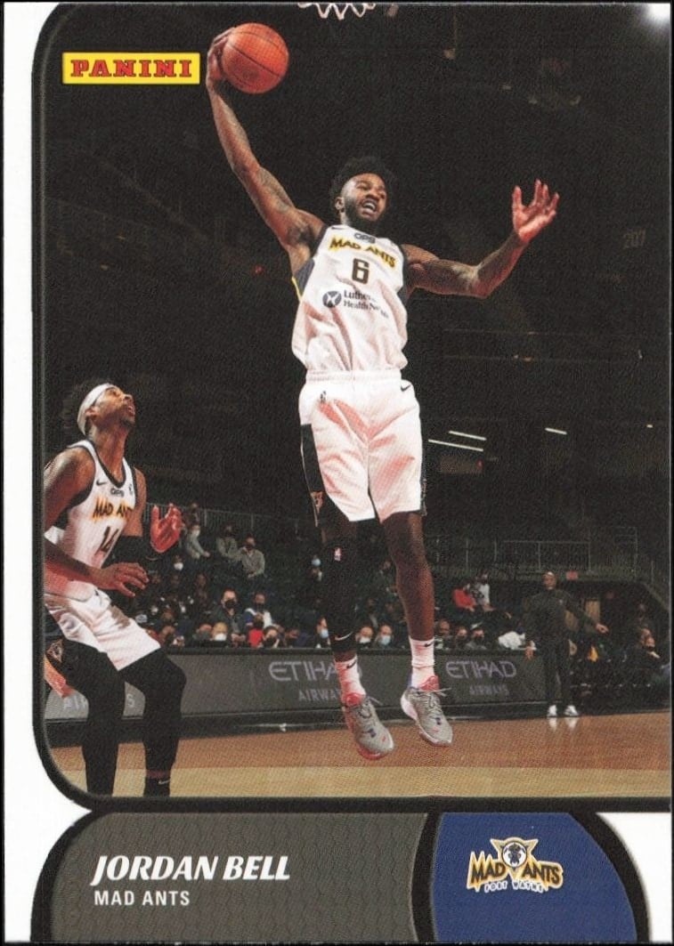 Jordan Bell 2021-22 Panini NBA G League #49 Basketball Trading Card - Front 2021-22 Panini NBA G League Jordan Bell #49 basketball trading card front