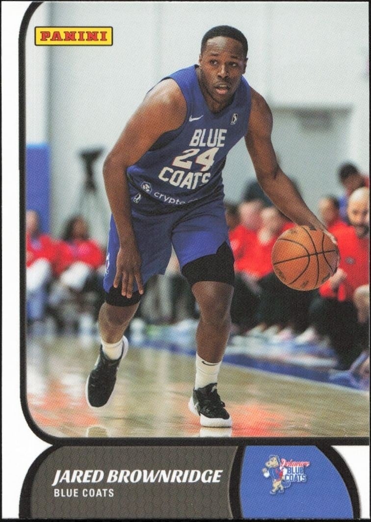 Jared Brownridge 2021-22 Panini NBA G League #42 Basketball Trading Card - Front 2021-22 Panini NBA G League Jared Brownridge #42 basketball trading card front