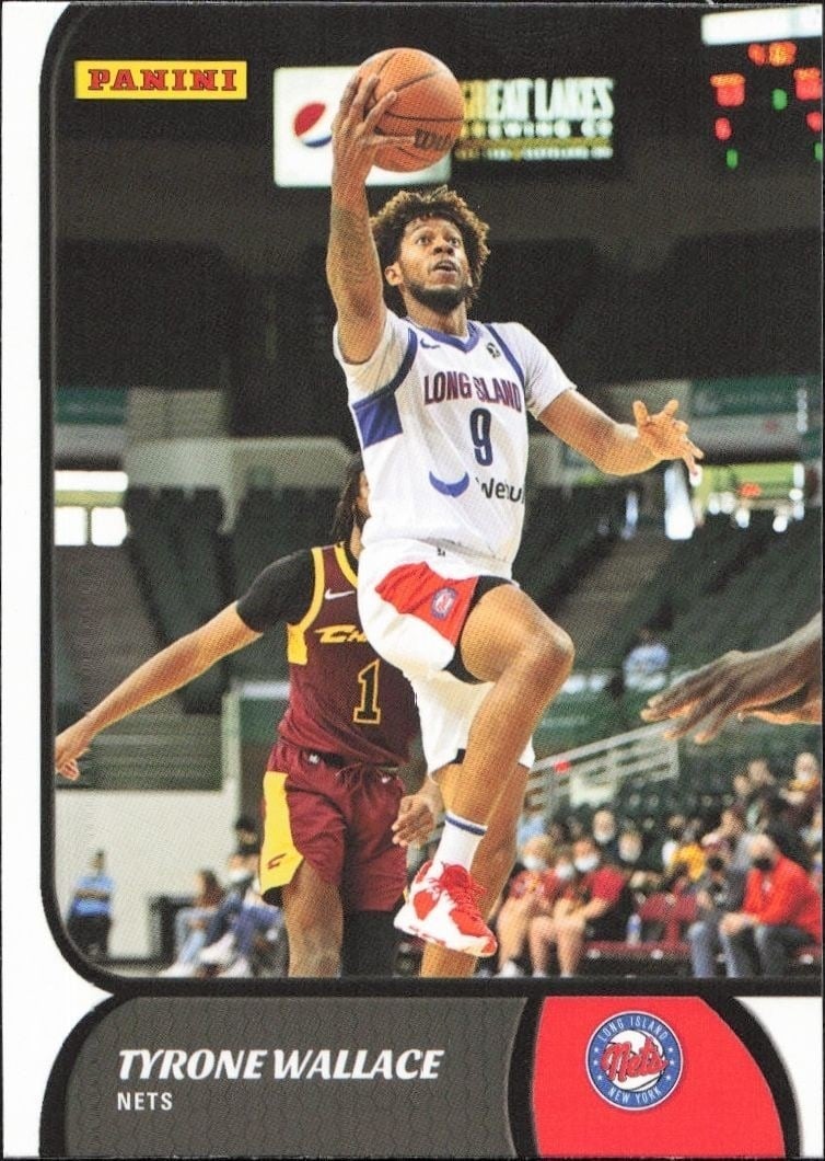 Tyrone Wallace 2021-22 Panini NBA G League #83 Basketball Trading Card - Front 2021-22 Panini NBA G League Tyrone Wallace #83 basketball trading card front