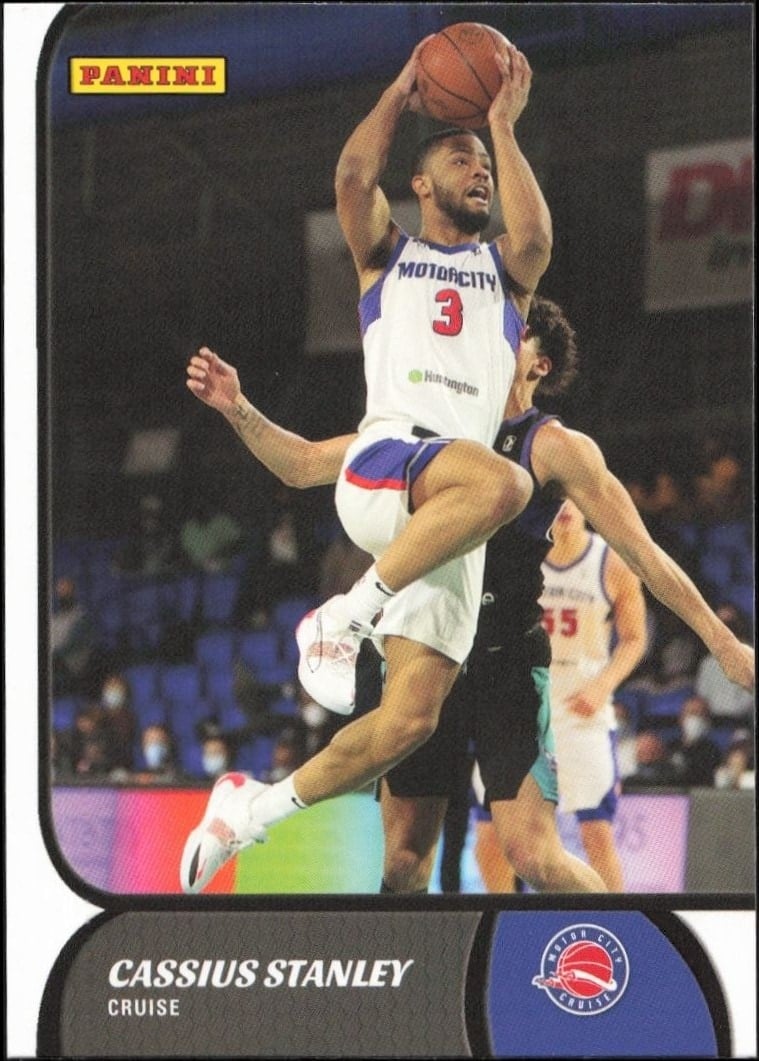 Cassius Stanley 2021-22 Panini NBA G League #97 Basketball Trading Card - Front 2021-22 Panini NBA G League Cassius Stanley #97 basketball trading card front