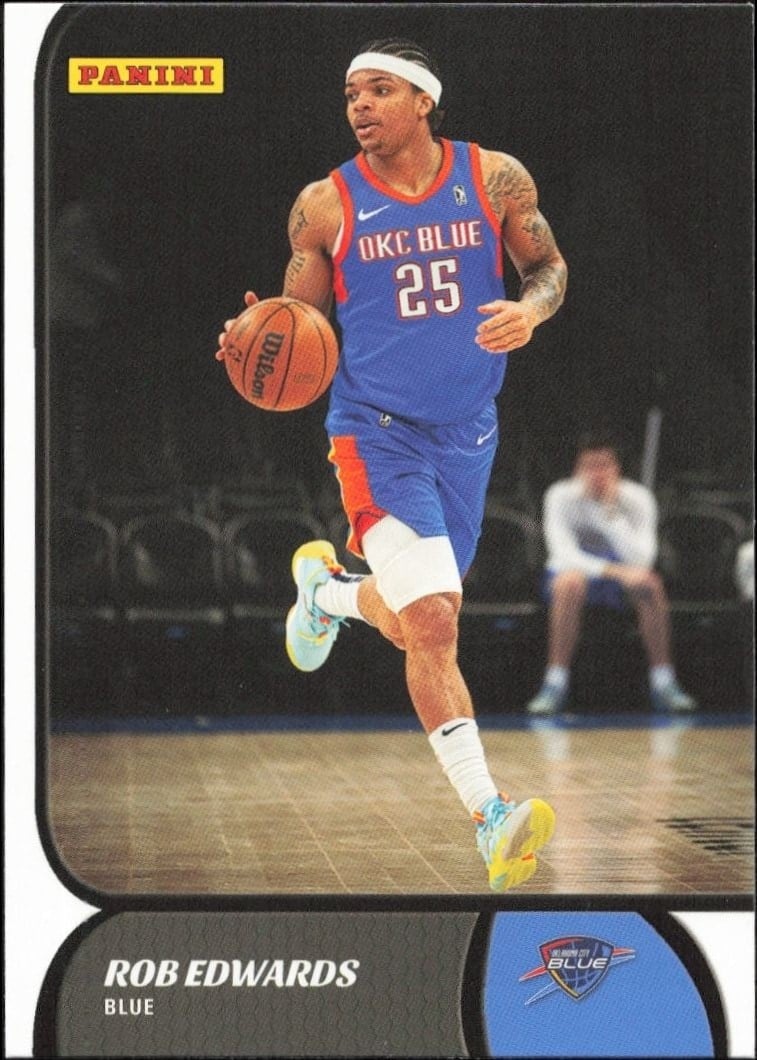 Rob Edwards 2021-22 Panini NBA G League #106 Basketball Trading Card - Front 2021-22 Panini NBA G League Rob Edwards #106 basketball trading card front