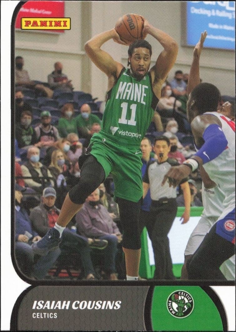 Isaiah Cousins 2021-22 Panini NBA G League #88 Basketball Trading Card - Front 2021-22 Panini NBA G League Isaiah Cousins #88 basketball trading card front