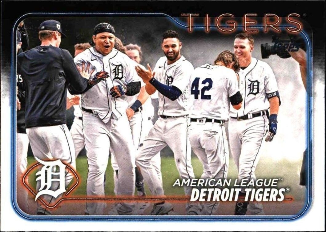Detroit Tigers 2024 Topps #6 Baseball Trading Card - Front 2024 Topps Detroit Tigers #6 baseball trading card front