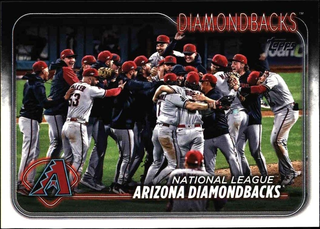 Arizona Diamondbacks 2024 Topps Series 2 #558 Baseball Trading Card - Front 2024 Topps Series 2 Arizona Diamondbacks #558 baseball trading card front