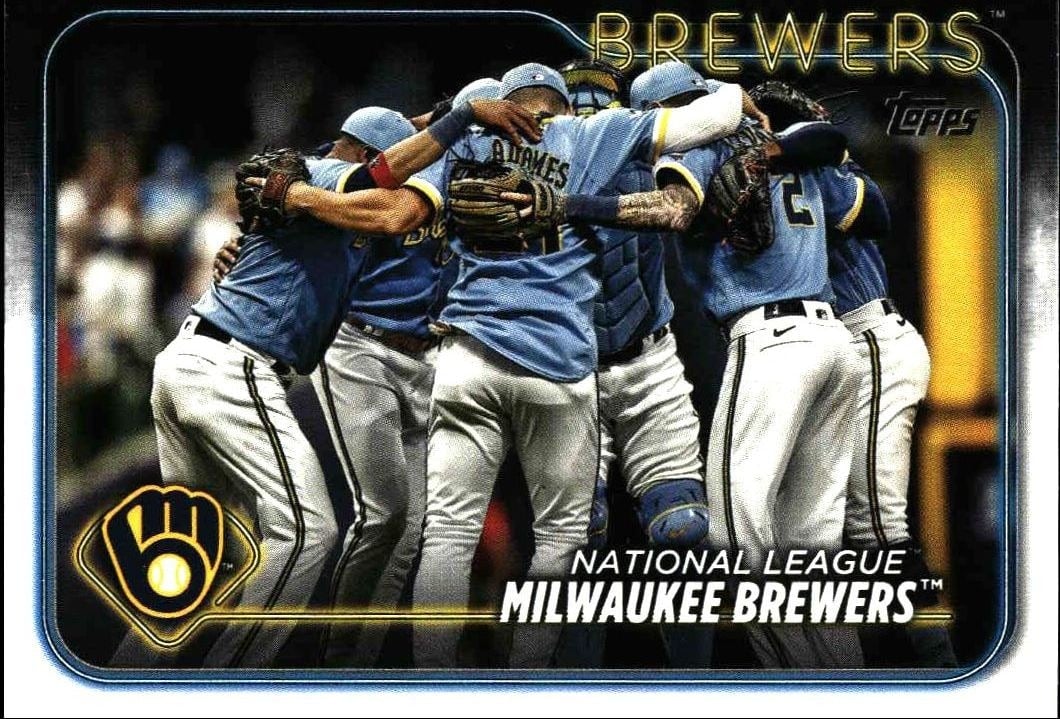 Milwaukee Brewers 2024 Topps Series 2 #533 Baseball Trading Card - Front 2024 Topps Series 2 Milwaukee Brewers #533 baseball trading card front
