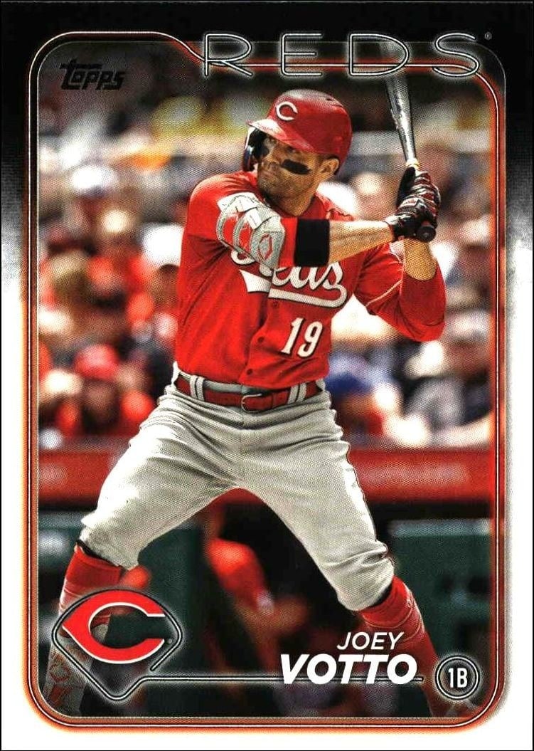 Joey Votto 2024 Topps #19 Baseball Trading Card - Front 2024 Topps Joey Votto #19 baseball trading card front