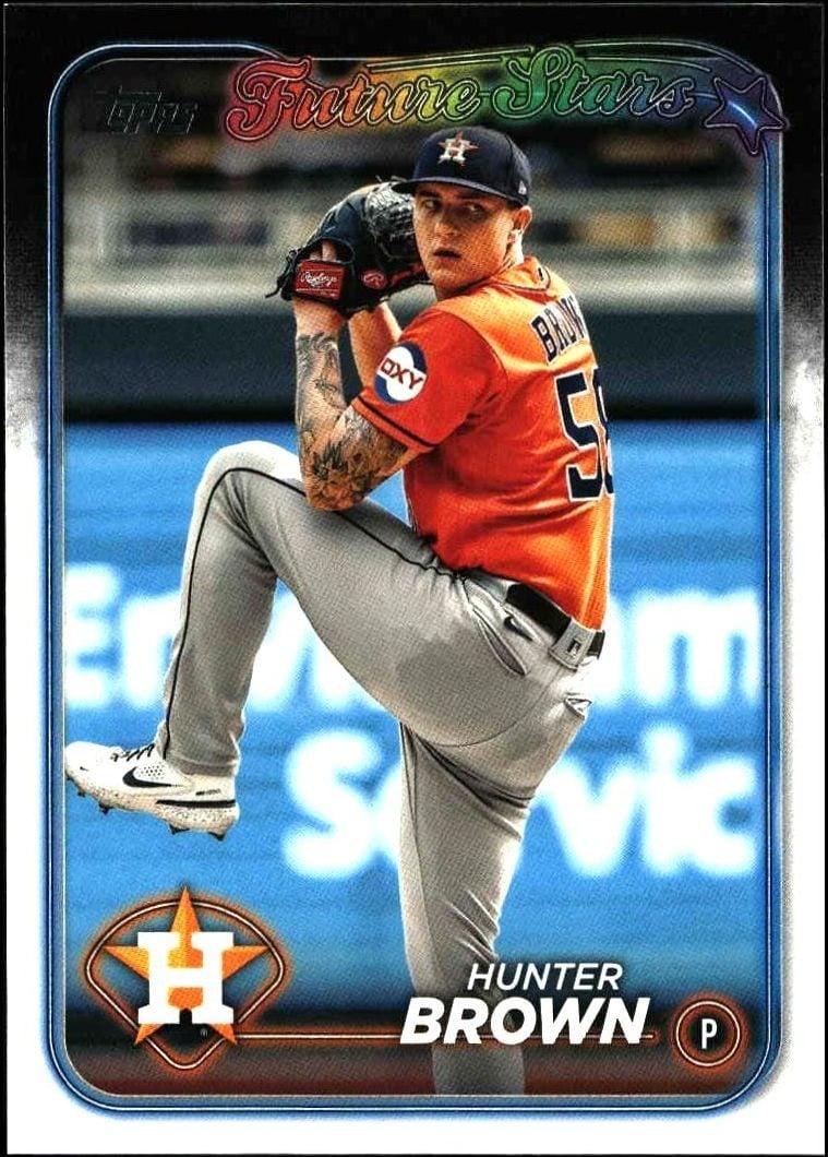 Hunter Brown 2024 Topps #30 Baseball Trading Card - Front 2024 Topps Hunter Brown #30 baseball trading card front