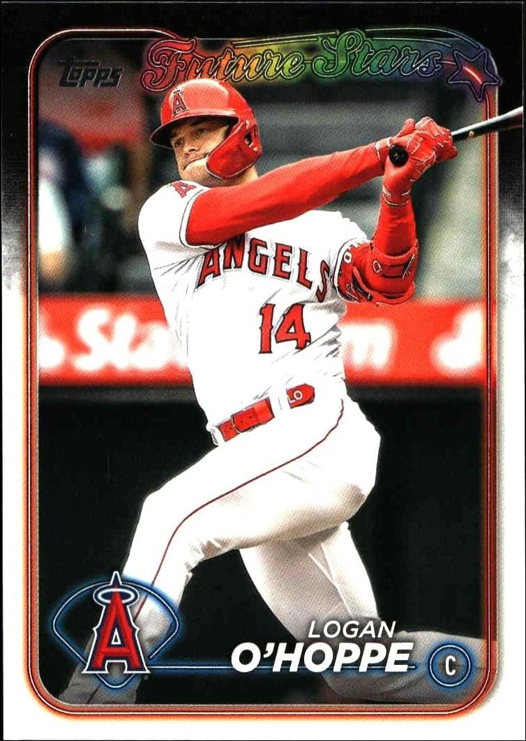 Logan O'Hoppe 2024 Topps #298 Baseball Trading Card - Front 2024 Topps Logan O'Hoppe #298 baseball trading card front