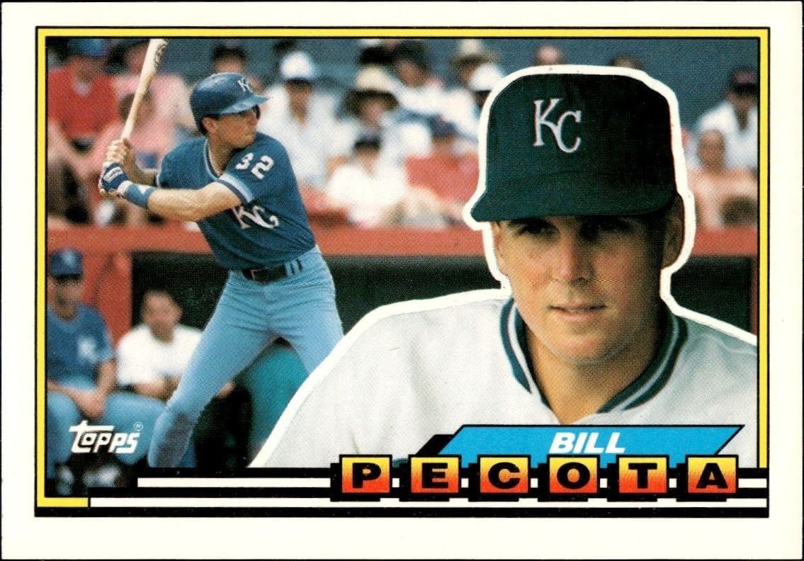 Bill Pecota 1989 Topps Big #292 Baseball Trading Card - Front 1989 Topps Big Bill Pecota #292 baseball trading card front