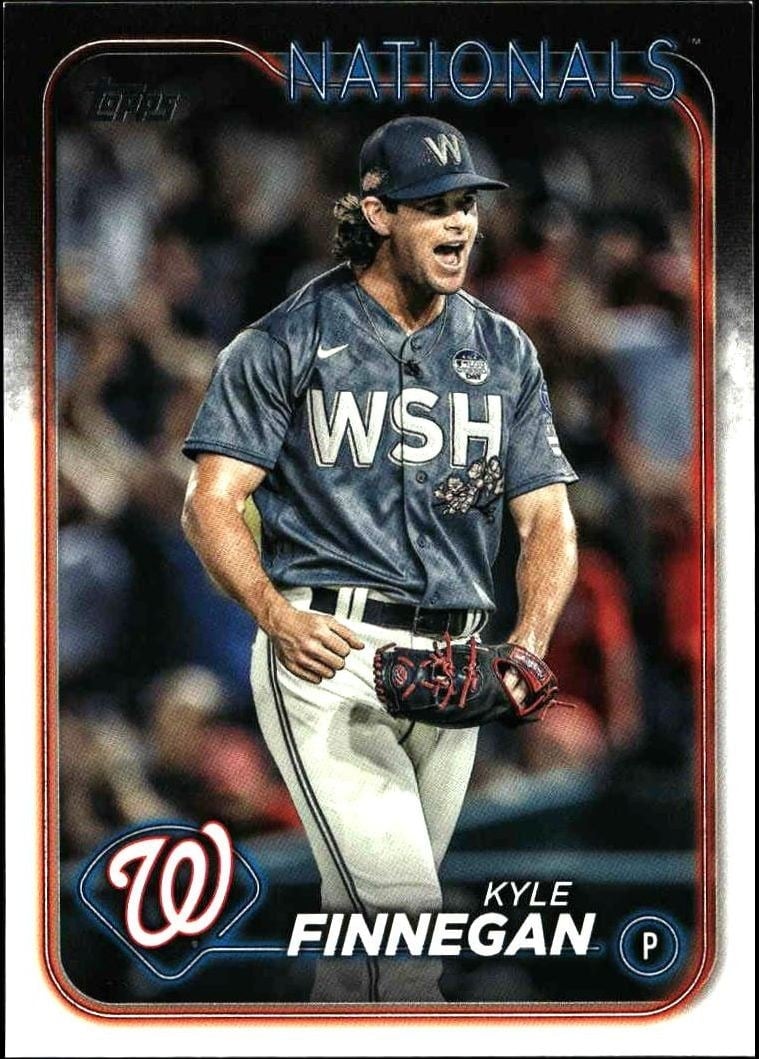 Kyle Finnegan 2024 Topps #153 Baseball Trading Card - Front 2024 Topps Kyle Finnegan #153 baseball trading card front