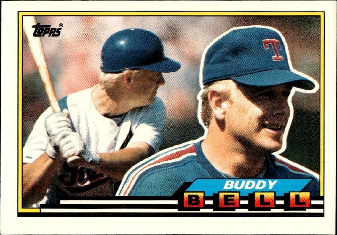 Buddy Bell 1989 Topps Big #270 Baseball Trading Card - Front 1989 Topps Big Buddy Bell #270 baseball trading card front