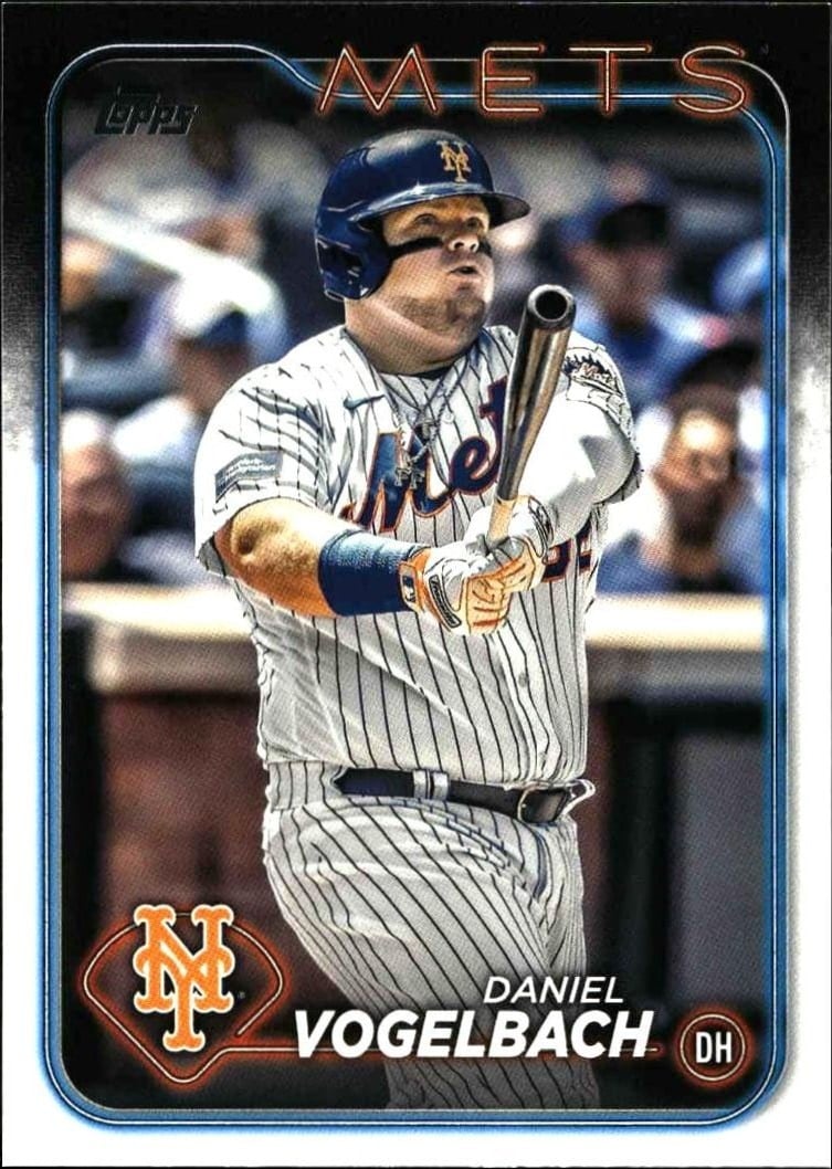Daniel Vogelbach 2024 Topps #345 Baseball Trading Card - Front 2024 Topps Daniel Vogelbach #345 baseball trading card front