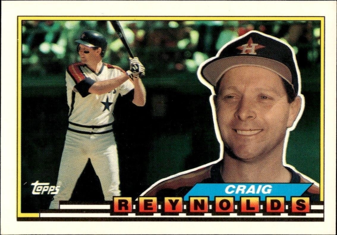 1989 Topps Big Craig Reynolds #312 trading card