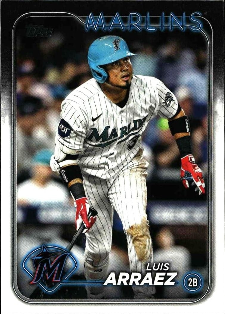 Luis Arraez 2024 Topps #299 Baseball Trading Card - Front 2024 Topps Luis Arraez #299 baseball trading card front