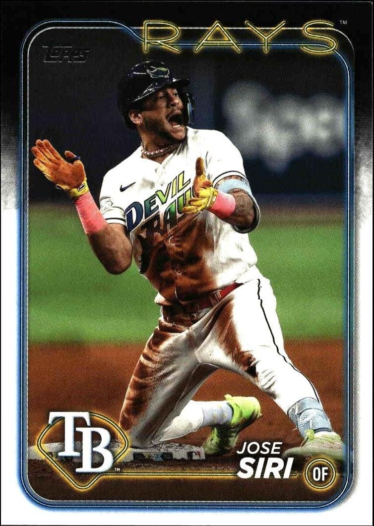 Jose Siri 2024 Topps Series 2 #436 Baseball Trading Card - Front 2024 Topps Series 2 Jose Siri #436 baseball trading card front