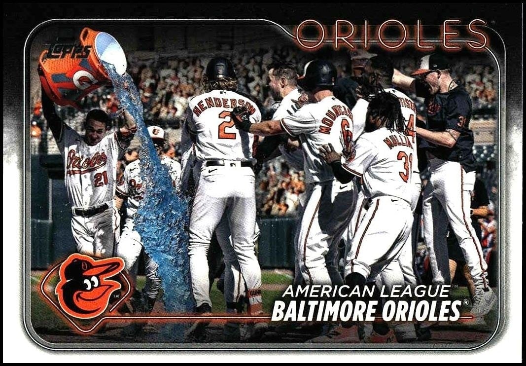 Baltimore Orioles 2024 Topps #192 Baseball Trading Card - Front 2024 Topps Baltimore Orioles #192 baseball trading card front
