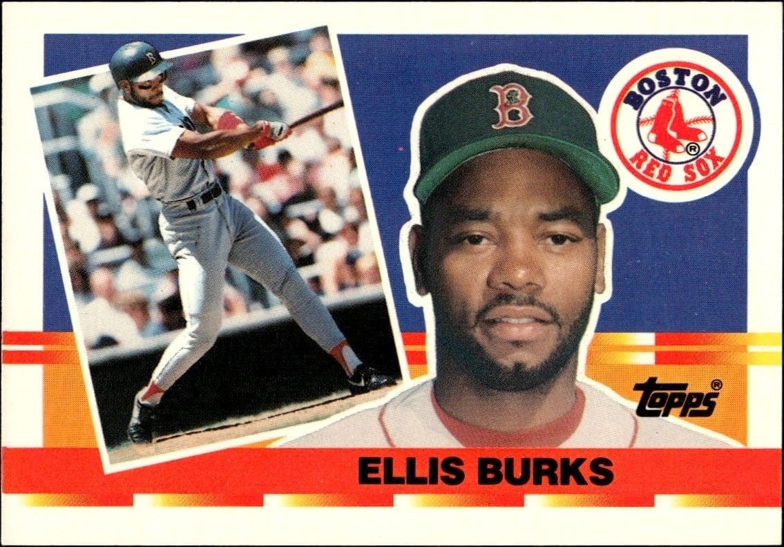 1990 Topps Big Ellis Burks #107 trading card