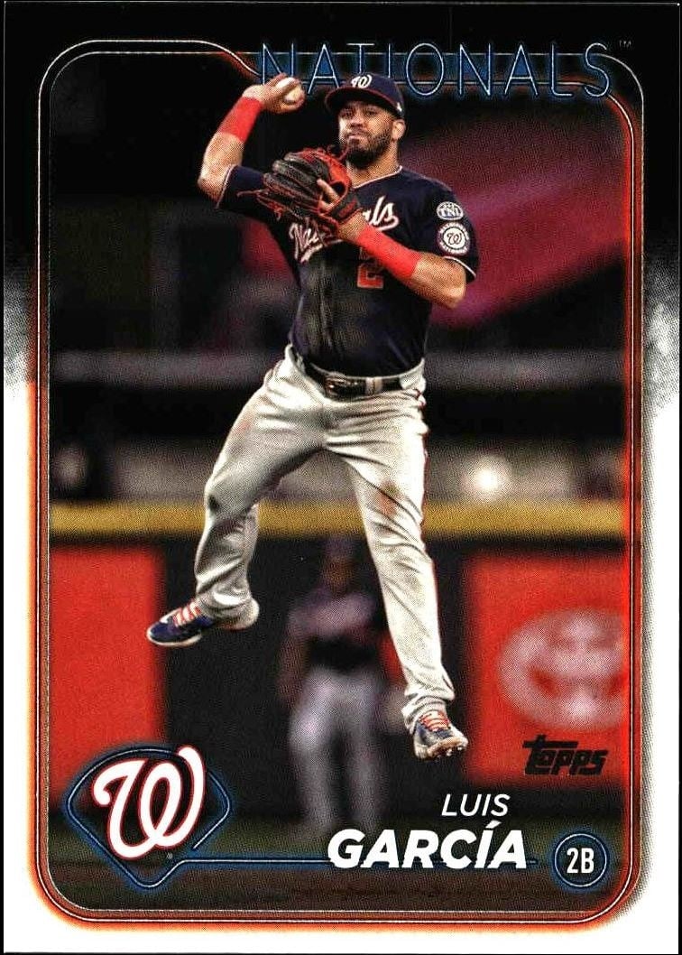 Luis Garcia 2024 Topps Series 2 #657 Baseball Trading Card - Front 2024 Topps Series 2 Luis Garcia #657 baseball trading card front
