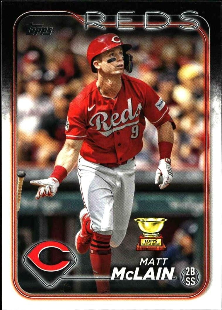 Matt McLain 2024 Topps #327 Baseball Trading Card - Front 2024 Topps Matt McLain #327 baseball trading card front