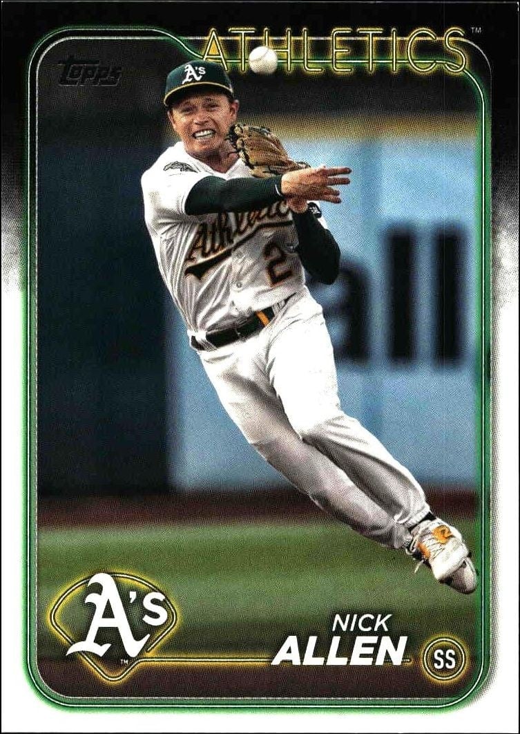 Nick Allen 2024 Topps Series 2 #599 Baseball Trading Card - Front 2024 Topps Series 2 Nick Allen #599 baseball trading card front