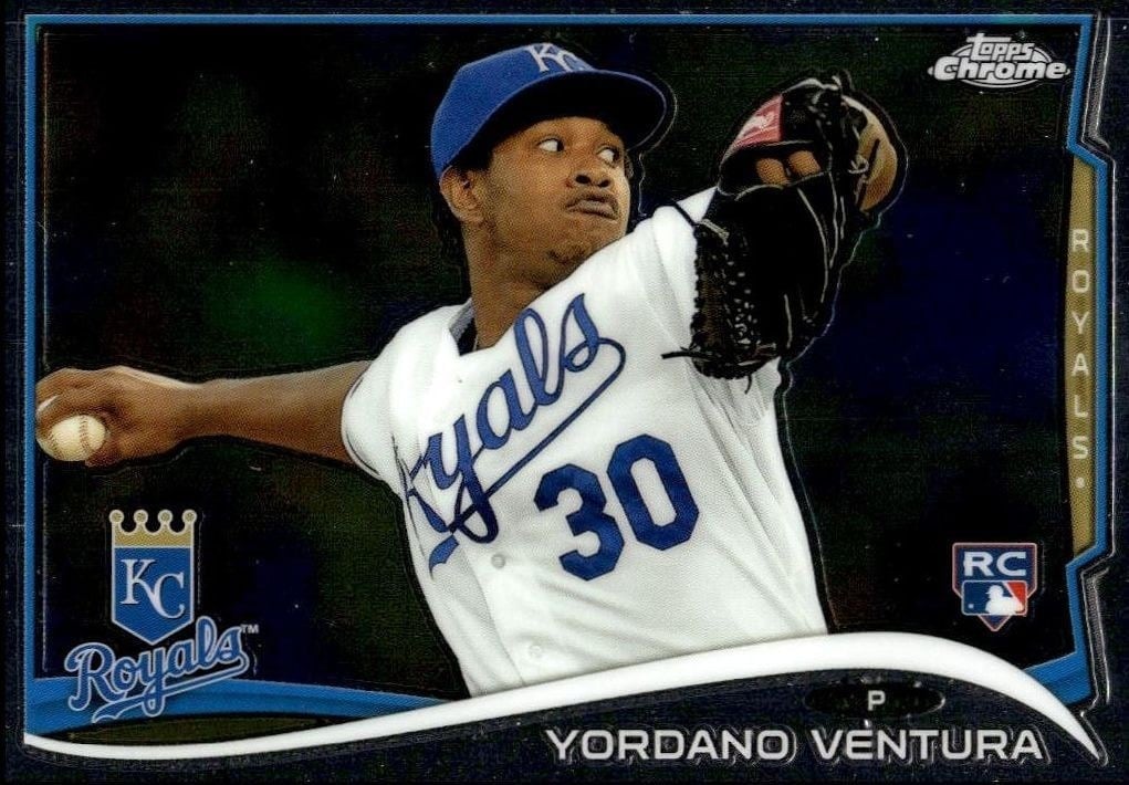 2014 Topps Chrome Yordano Ventura #66 trading card