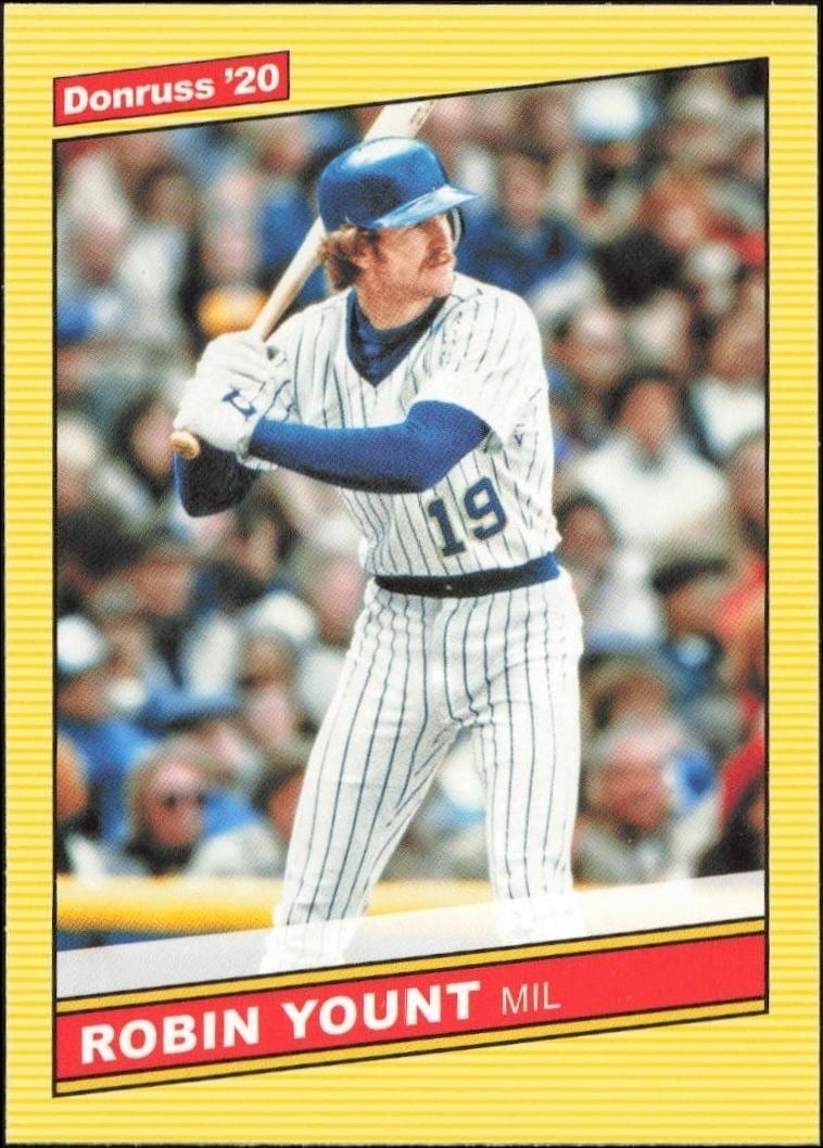 Robin Yount 2020 Panini Donruss Optic #R86-24 Baseball Trading Card - Front 2020 Panini Donruss Optic Robin Yount #R86-24 baseball trading card front