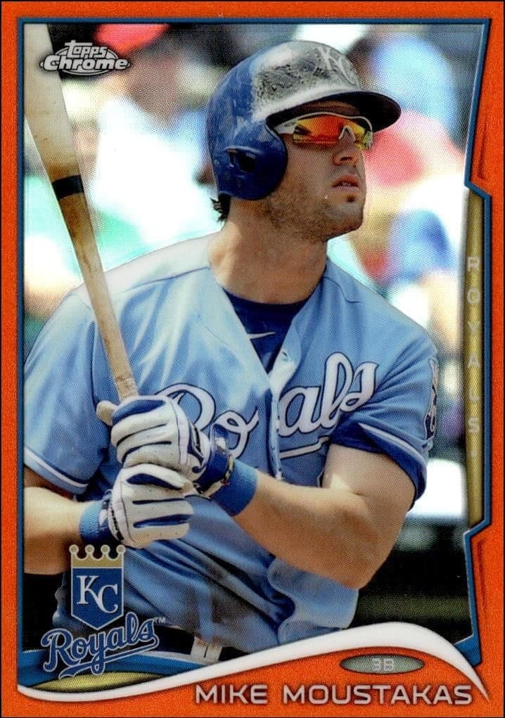 2014 Topps Chrome Mike Moustakas #39 trading card