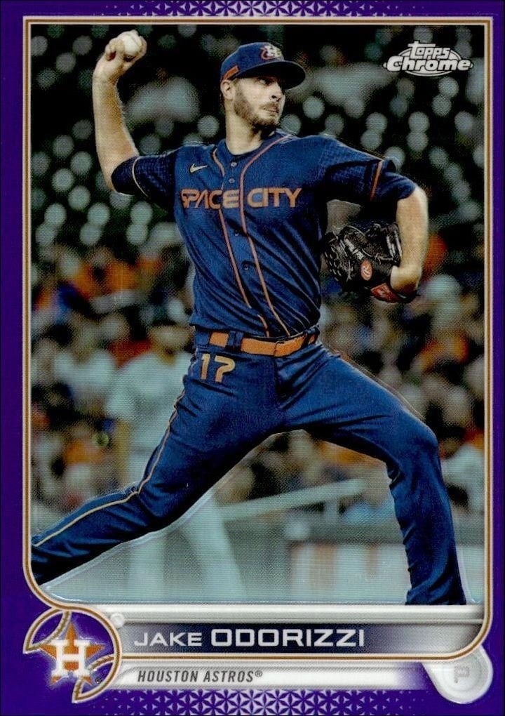 Jake Odorizzi 2022 Topps Chrome Update #USC53 Baseball Trading Card - Front 2022 Topps Chrome Update Jake Odorizzi #USC53 baseball trading card front