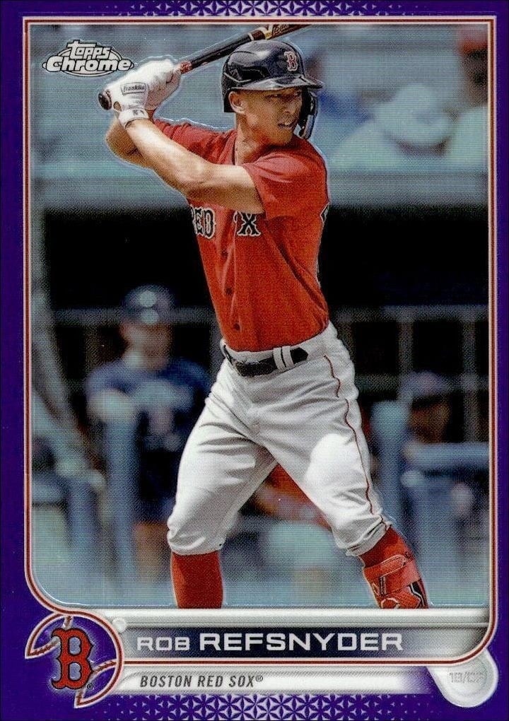 Rob Refsnyder 2022 Topps Chrome Update #USC29 Baseball Trading Card - Front 2022 Topps Chrome Update Rob Refsnyder #USC29 baseball trading card front