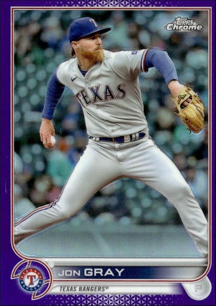 Jon Gray 2022 Topps Chrome Update #USC61 Baseball Trading Card - Front 2022 Topps Chrome Update Jon Gray #USC61 baseball trading card front