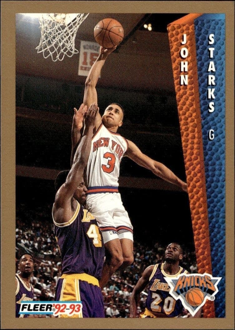 1992-93 Fleer John Starks #156 trading card