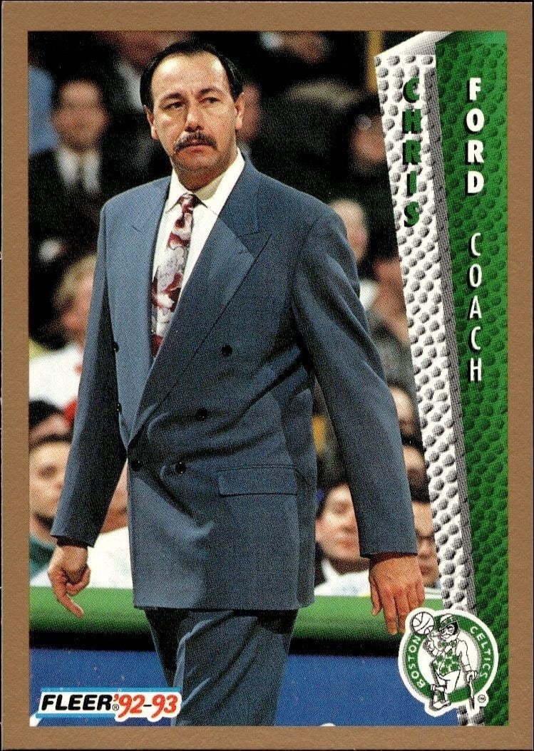 Chris Ford 1992-93 Fleer #13 Basketball Trading Card - Front 1992-93 Fleer Chris Ford #13 basketball trading card front