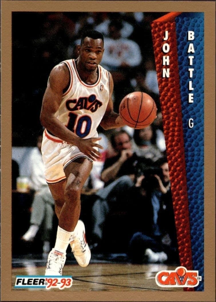 1992-93 Fleer John Battle #38 trading card