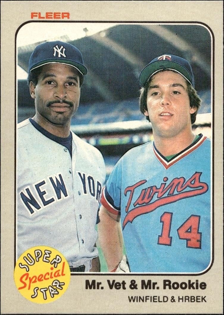Dave Winfield 1983 Fleer #633 Baseball Trading Card - Front 1983 Fleer Dave Winfield #633 baseball trading card front