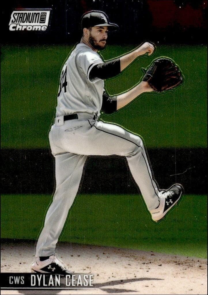 Dylan Cease 2021 Topps Stadium Club Chrome #391 Baseball Trading Card - Front 2021 Topps Stadium Club Chrome Dylan Cease #391 baseball trading card front