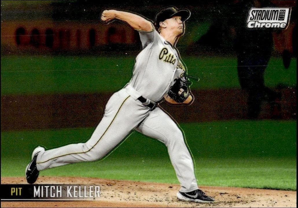 Mitch Keller 2021 Topps Stadium Club Chrome #270 Baseball Trading Card - Front 2021 Topps Stadium Club Chrome Mitch Keller #270 baseball trading card front