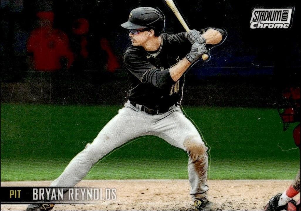 Bryan Reynolds 2021 Topps Stadium Club Chrome #65 Baseball Trading Card - Front 2021 Topps Stadium Club Chrome Bryan Reynolds #65 baseball trading card front