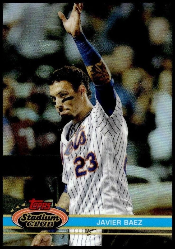 2021 Topps Stadium Club Chrome Javier Baez #74 trading card