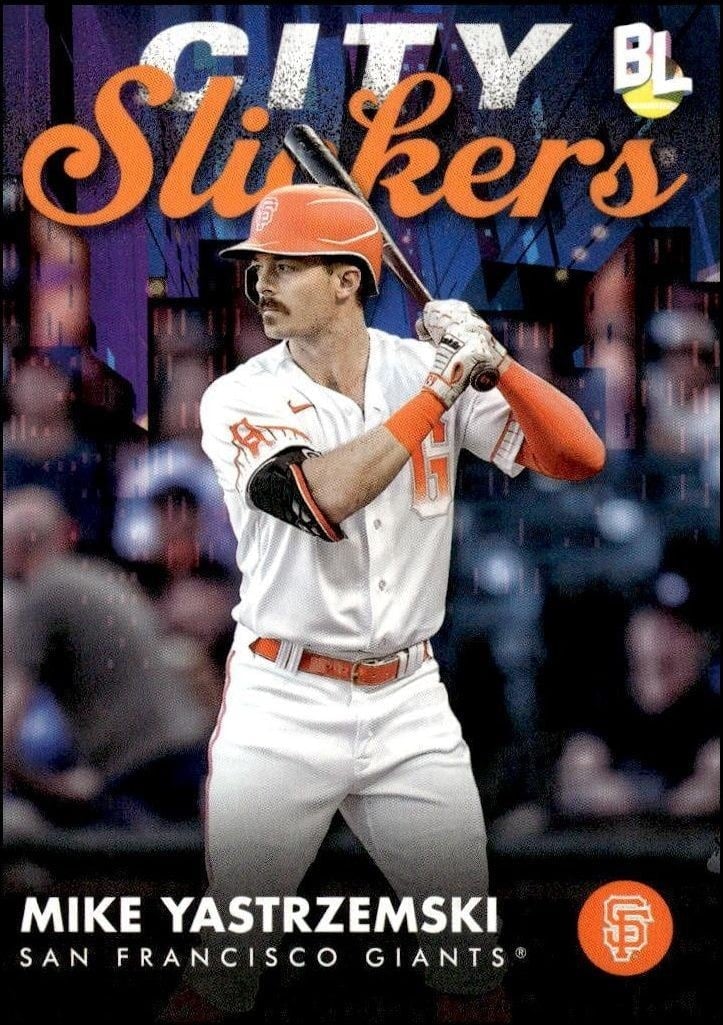 Mike Yastrzemski 2023 Topps Big League #CS-20 Baseball Trading Card - Front 2023 Topps Big League Mike Yastrzemski #CS-20 baseball trading card front